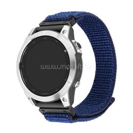 FIXED nylon sportos óraszíj Garmin QuickFit 22mm-es okosórához, sötétkék FIXNST2-QF22mm-DBL FIXNST2-QF22MM-DBL small