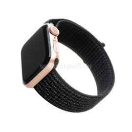 FIXED Nylon szíj Apple Watch 42/44/45mm, fekete FIXNST-434-REBK small
