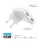 FIXED Slim 2xUSB-C úti töltő GaN PD 45W-os fehér FIXCG45S-2C-WH small