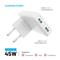 FIXED Slim Traveller 2xUSB-C utazási töltő világadapter GaN 45W (fehér) FIXCG45S-2CD-WH small