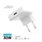 FIXED Slim USB-C úti töltő GaN PD 30W-os fehér FIXCG30S-C-WH small