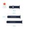 FIXED Sporty szilikon szíj az Apple Watch Ultra 49mm-es okosórákhoz , kék FIXSST2-1029-BL small