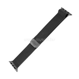 FIXED szíj rozsdamentes hálóval Apple Watch 42/44mm órához, fekete FIXMEST-434-BK small