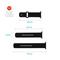 FIXED szilikon óraszíj Apple Watch 42/44/45mm-es okosórákhoz, fekete, FIXSST2-434-BK FIXSST2-434-BK small