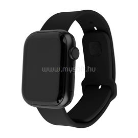 FIXED szilikon sportos óraszíj Apple Watch 38/40/41mm-es okosórákhoz, fekete FIXSST2-436-BK small