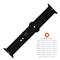 FIXED szilikon sportos óraszíj Apple Watch 38/40/41mm-es okosórákhoz, fekete FIXSST2-436-BK small