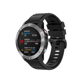 FIXED Szilikon szíj Garmin QuickFit okosórához 22mm, fekete FIXSST-QF22MM-BK small