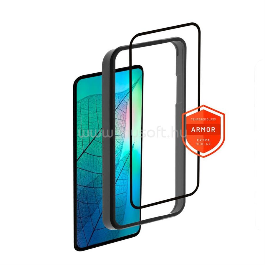 FIXED teljes képernyőt védő 2,5D edzett üveg aplikátorral Samsung Galaxy A54 5G készülékhez, fekete