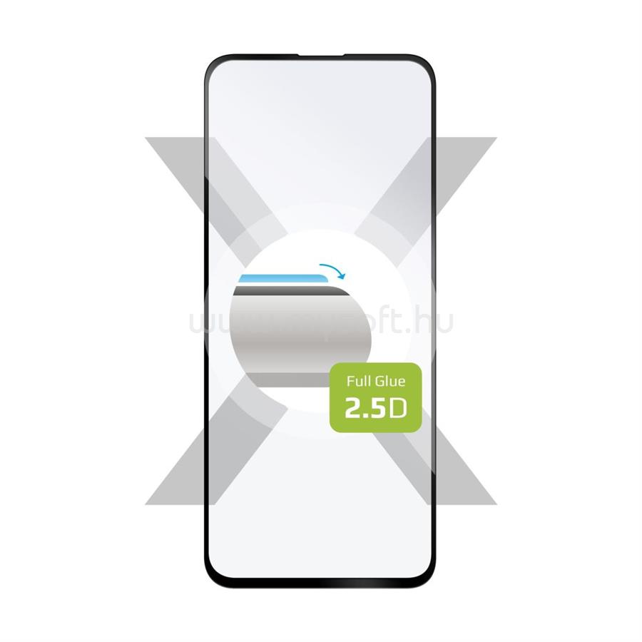 FIXED teljes képernyőt védő 2,5D edzett üveg Samsung Galaxy A51, fekete