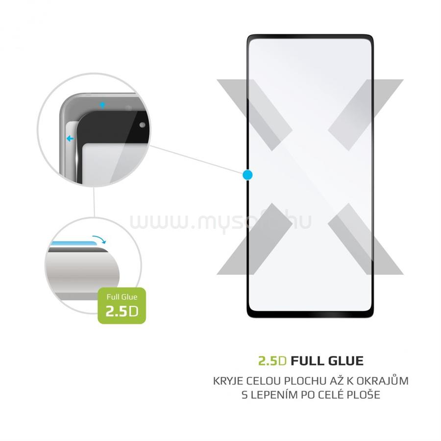 FIXED teljes képernyőt védő 2,5D üvegfólia Samsung Galaxy S20 FE/FE 5G telefonokhoz, fekete