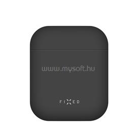 FIXED Ultravékony szilikon tok Silky Apple Airpods-hoz, Fekete FIXSIL-753-BK small