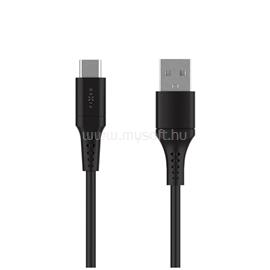FIXED USB 2.0 hajlékony szilikon kábel USB-C/USB-C 0,3m, fekete FIXDLS-AC03-BK small