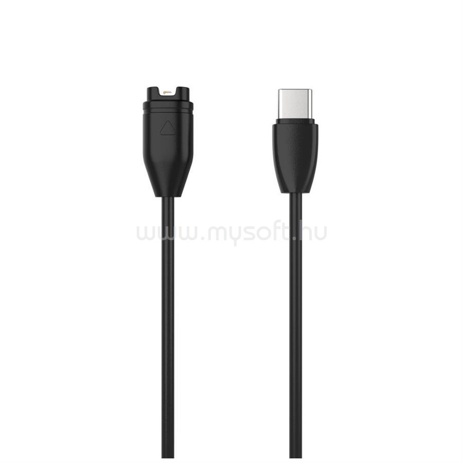 FIXED USB-C csatlakozású okosóra töltőkábel Garmin Forerunner/Fenix/Venu/Vívoactive/Instinct készülékhez 2m, fekete