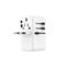 FIXED Voyager utazó adapter 3xUSB-C/1xUSB GaN 120W (fehér) FIXCT120-3C1A-WH small