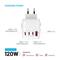 FIXED Voyager utazó adapter 3xUSB-C/1xUSB GaN 120W (fehér) FIXCT120-3C1A-WH small