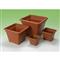 FLAIR Sydney 61299 terra 30x30 alátéttel szögletes virágcserép FLAIR_61299 small