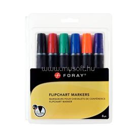 FORAY 6db-os vegyes színű flipchart marker készlet FORAY_1644880 small