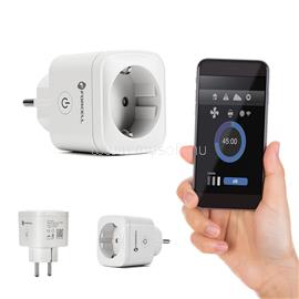 FORCELL F-ENERGY EU02 Okos konnektor 230V WiFi-vel, programozóval és Tuya/Amazon Alexa támogatással - fehér FOR379208 small