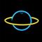 FOREVER LIGHT Neon LED dekorációs lámpa SATURN,  ki/be kapcsoló, USB vagy 3xAA 1,5V, 2m kábel, RTV100228 small