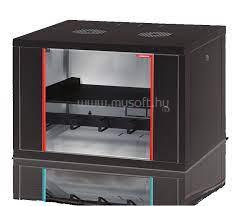 FORMRACK RAL9005 20U Alfaline 555x560 19" fali rack szekrény (fekete) ALFA-20U560 small