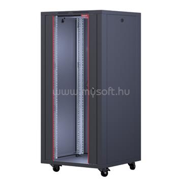 FORMRACK RAL9005 20U Interline 600x600 19" szabadon álló rack szekrény (fekete)