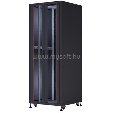 FORMRACK RAL9005 26U Cosmoline 800x800 19" szabadon álló rack szekrény (fekete)