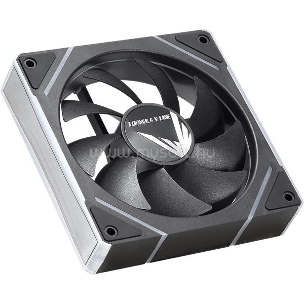FORMULA Cooler 12cm - Floe Plus 12BK ARPW (19-26,8dB, max. 60,4 m3/h, 4pin csatlakozó, hydro bearing, ház hűtésre, ARGB)