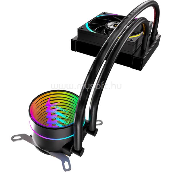 FORMULA CPU Water Cooler - Oasis L120 ARGB BK (1x12cm, ARGB LED, fekete)