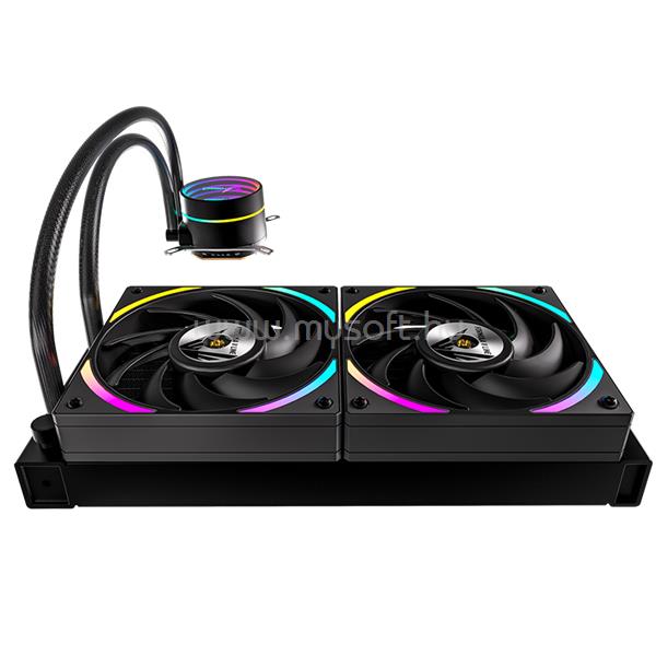 FORMULA CPU Water Cooler - Oasis L240 ARGB BK (2x12cm, ARGB LED, fekete)