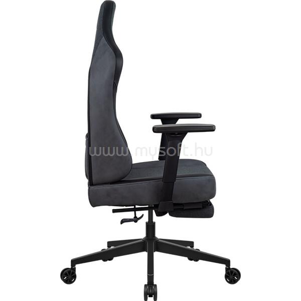 FORMULA Gamer szék - Ryvo Plus Pawtex Black (fekete; állítható magasság; áll. 3D kartámasz, Max.: 125kg , Pawtex szövet)