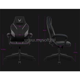 FORMULA Gamer szék - VC1 Lite RacerPU Black (fekete; állítható magasság; áll. kartámasz, Max.: 125kg teherbírás) VC1_LITE_RACERPU_BLACK small