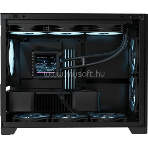 FORMULA Számítógépház - Air Mesh G6 Black (fekete, ablakos, mATX, 1xUSB3.0, 1xType-C)