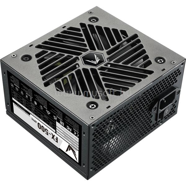 FORMULA Tápegység 500W - FX-500 (80% hatásfok, Aktív PFC, 12cm)