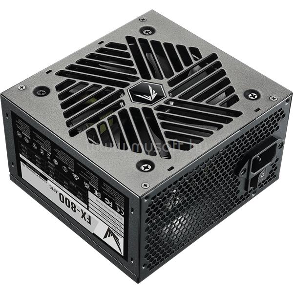 FORMULA Tápegység 800W - FX-800 (80 Plus hatásfok, Aktív PFC, 12cm)