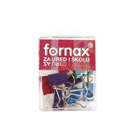 FORNAX Binderkapocs 19mm, BC-30, 10 db műanyag dobozban, Fornax színes FORNAX_30 small