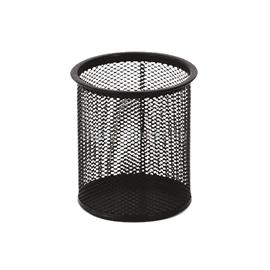 FORNAX Fémhálós írószertartó pohár kerek (fekete) FORNAX_104703 small
