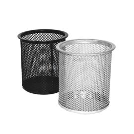 FORNAX Fémhálós írószertartó pohár kerek (ezüst) FORNAX_1899 small