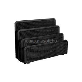 FORNAX Fémhálós levéltartó 3 rekeszes Fornax, fekete FORNAX_104582 small