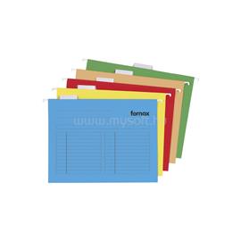 FORNAX Függőmappa A4, karton oldalzárt 33-V piros FORNAX_203326 small