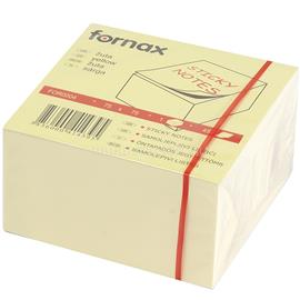 FORNAX Jegyzettömb öntapadó, 75x75mm, 450lap, sárga FORNAX_FOR0004 small