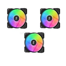 FRACTAL DESIGN 120mm Aspect 12 RGB PWM fekete ház hűtőventilátor (3-pack) FD-F-AS1-1207 small