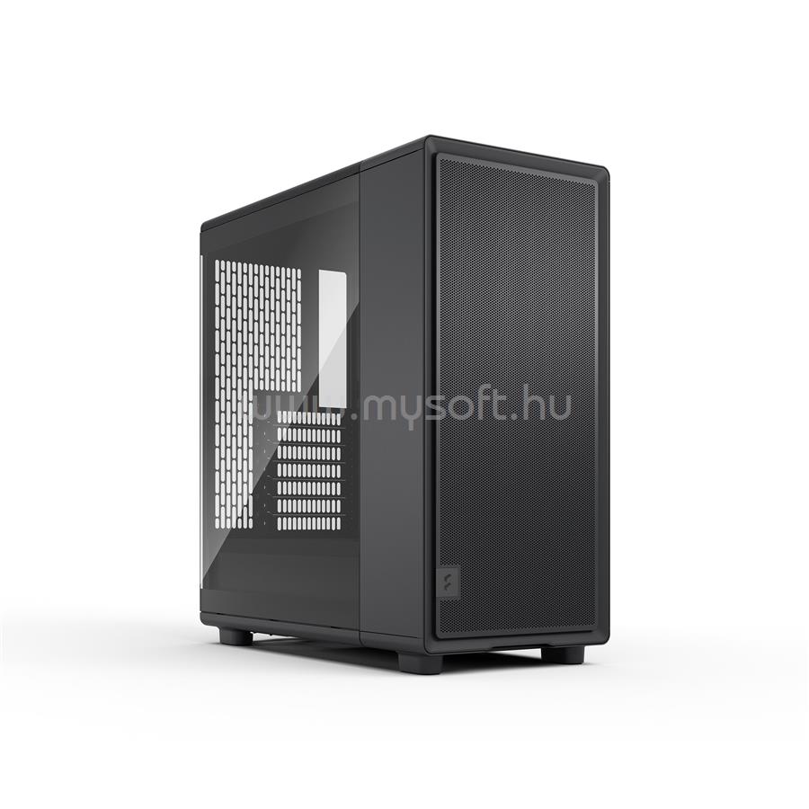 FRACTAL DESIGN Epoch Black TG Light tint fekete (táp nélküli) ablakos ATX ház