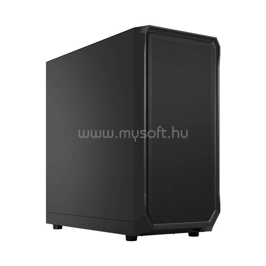 FRACTAL DESIGN Focus 2 Black Solid fekete (táp nélküli) ATX ház