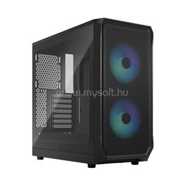 FRACTAL DESIGN Focus 2 RGB Black TG Clear Tint fekete (táp nélküli) ablakos ATX ház FD-C-FOC2A-03 small