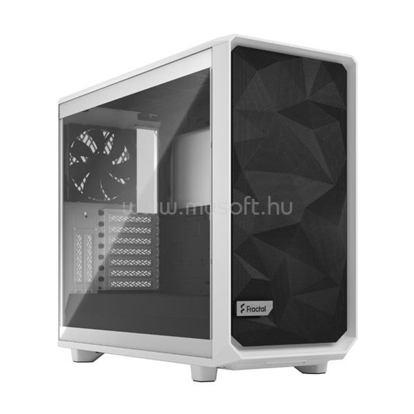 FRACTAL DESIGN Meshify 2 Fehér (Táp nélküli) világos ablakos E-ATX ház