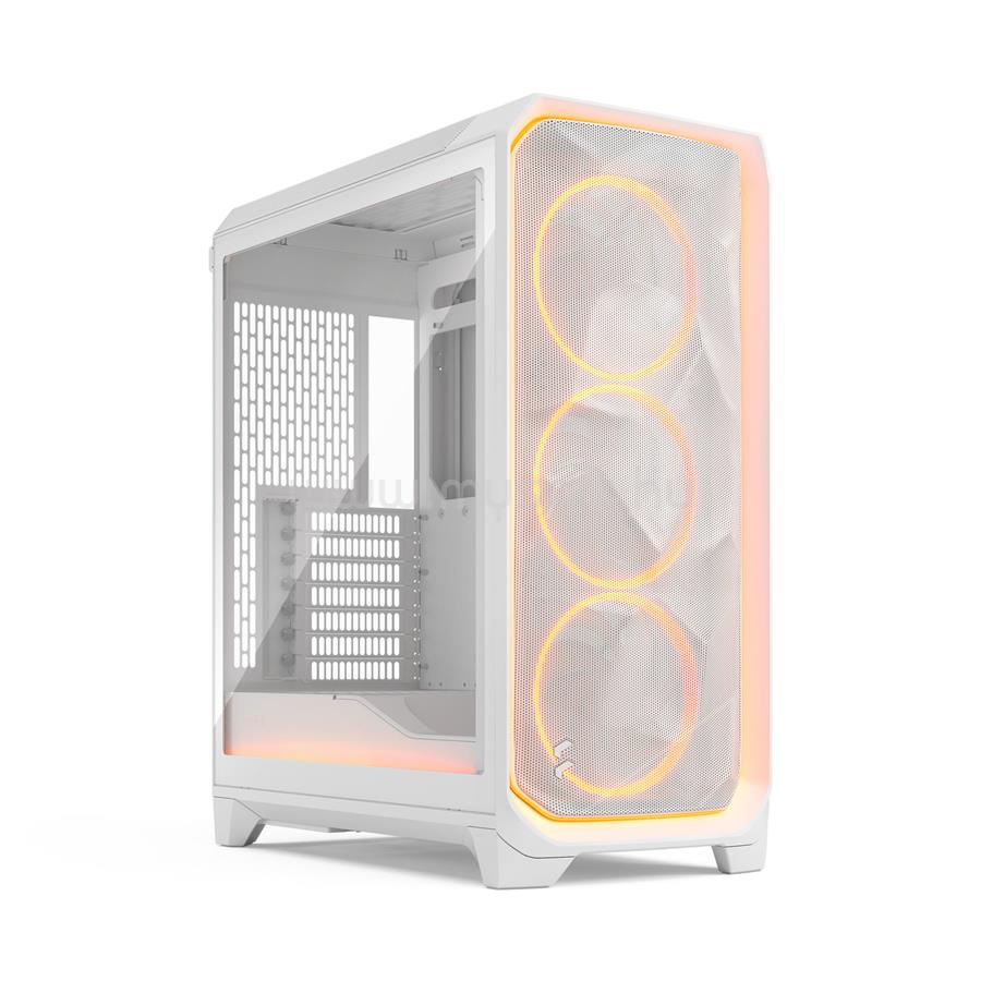 FRACTAL DESIGN Meshify 3 Ambience Pro RGB Fehér TG világos edzett üveg (táp nélküli) ablakos E-ATX ház