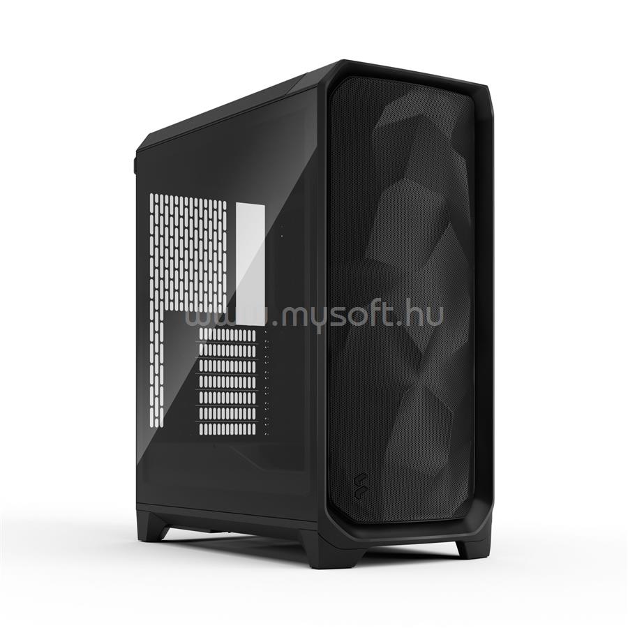 FRACTAL DESIGN Meshify 3 Fekete TG enyhén színezett edzett üveg (táp nélküli) ablakos E-ATX ház