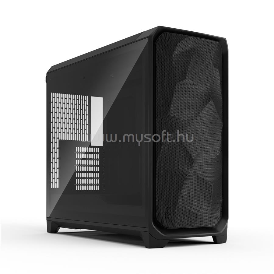 FRACTAL DESIGN Meshify 3 XL Fekete TG enyhén színezett edzett üveg (táp nélküli) ablakos E-ATX ház