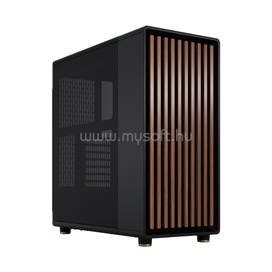 FRACTAL DESIGN North Fekete (Táp nélküli) ablakos ATX ház