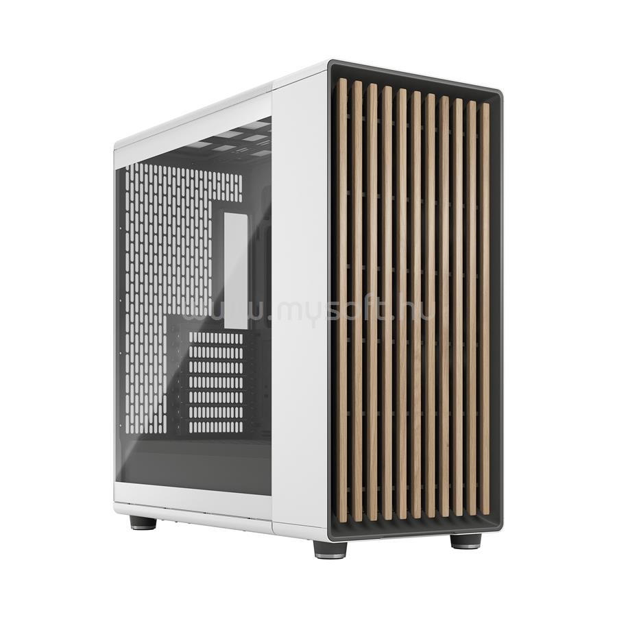 FRACTAL DESIGN North XL fehér TG Clear (táp nélküli) ablakos E-ATX ház